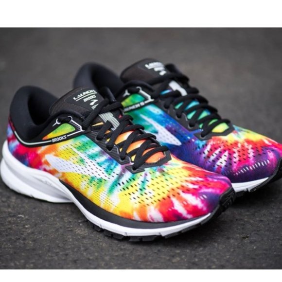 Brooks Shoes - BROOKS Launch 5 Rock & Roll Marathon Tie Dye Shoes